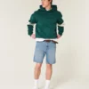 Above-the-Knee Loose Denim Shorts