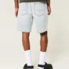 Above-the-Knee Loose Denim Shorts