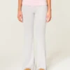 Always Cozy Knit Foldover Waist Flare Pants