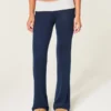 Always Cozy Knit Foldover Waist Flare Pants