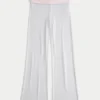 Always Cozy Knit Foldover Waist Flare Pants