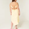 Asymmetrical Hem Midi Dress