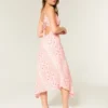 Asymmetrical Hem Midi Dress