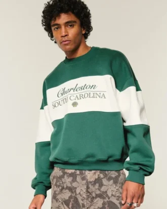 Baggy Cinch Charleston Graphic Crew Sweatshirt