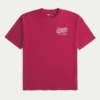 Baggy Cotton Shady Pine Motel Graphic Tee