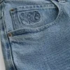Baggy Embroidered Logo Denim Shorts Baggy Embroidered Logo Denim Shorts