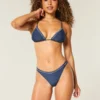 Beaded Double-Strap Cheeky Bikini Bottom