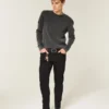 Black No Fade Athletic Skinny Jeans