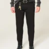 Black No Fade Athletic Skinny Jeans