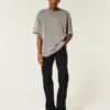 Black No Fade Straight Jeans