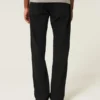 Black No Fade Straight Jeans