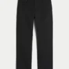 Black No Fade Straight Jeans
