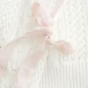 Bow-Sleeve Cable-Knit Sweater