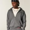 Boxy Dodge Viper Graphic Zip-Up Hoodie