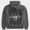 Boxy Dodge Viper Graphic Zip-Up Hoodie