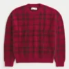 Boxy Fuzzy Crew Sweater