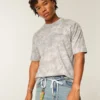 Boxy Heavyweight Micro Logo Crew T-Shirt