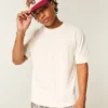 Boxy Heavyweight Micro Logo Crew T-Shirt