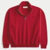 Boxy Logo Quarter-Zip Sweatshirt
