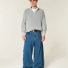 Boxy Quarter-Zip Sweater
