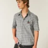 Boxy Short-Sleeve Cherry Graphic Shirt