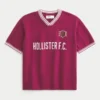 Boxy Short-Sleeve Sweater Polo
