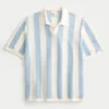 Boxy Short-Sleeve Sweater Polo