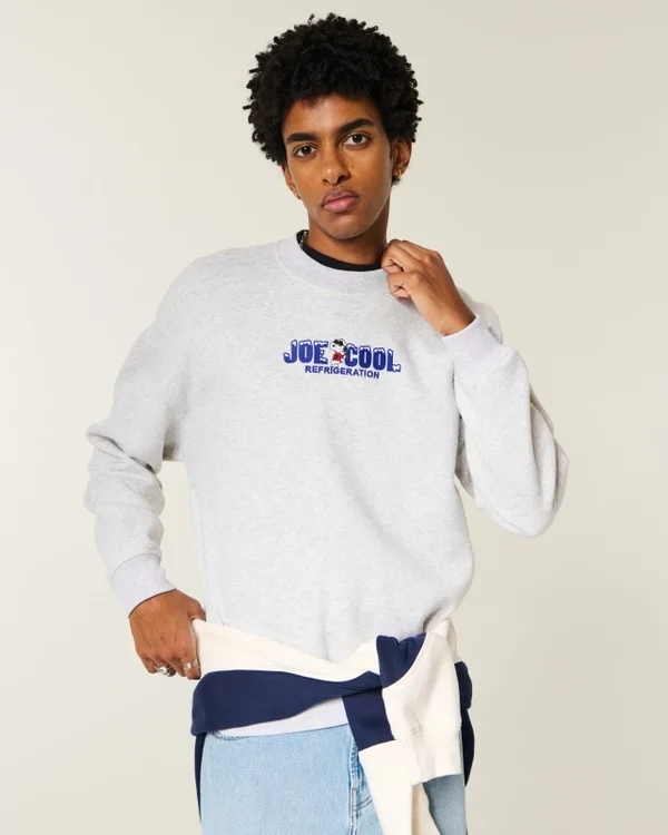 Boxy Snoopy Joe Cool Graphic Crew Sweatshirt Boxy Snoopy Joe Cool Graphic Crew Sweatshirt