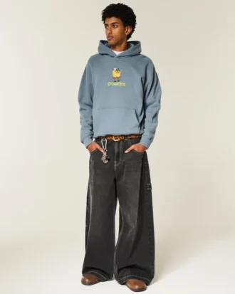 Boxy SpongeBob SquarePants Graphic Hoodie