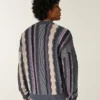 Boxy Striped Crew Sweater