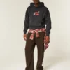 Boxy Tom and Jerry Graphic Hoodie Boxy Tom and Jerry Graphic Hoodie
