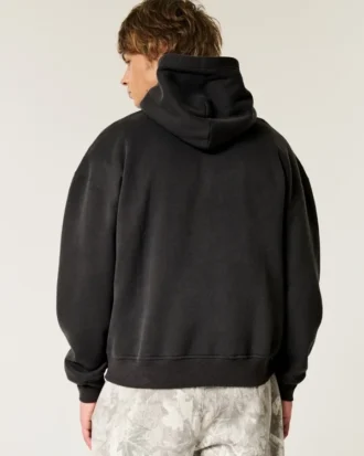 Boxy University of Georgia Bulldogs Graphic Hoodie