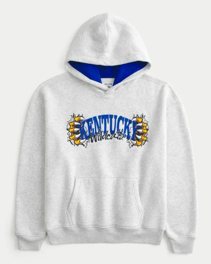 Boxy University of Kentucky Wildcats Graphic Hoodie Boxy University of Kentucky Wildcats Graphic Hoodie