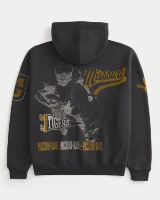 Boxy University of Missouri Tigers Graphic Hoodie