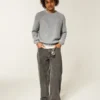 Boxy Washed Crew Sweater