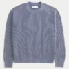 Boxy Washed Crew Sweater