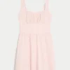 Button-Front Mini Dress