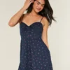 Button Mini Dress