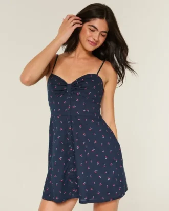 Button Mini Dress
