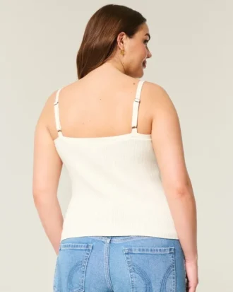 Button-Through Sweater Tank