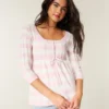 Cable-Knit Babydoll Sweater