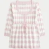 Cable-Knit Babydoll Sweater