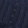 Cable-Knit Babydoll Sweater