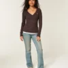 Cable-Knit V-Neck Icon Sweater