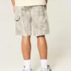 Camo Baggy Denim Shorts