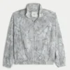 Camo Zip-Up Windbreaker Jacket