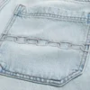 Chain Embroidery Baggy Denim Shorts Chain Embroidery Baggy Denim Shorts