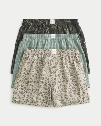 Cotton Boxer Shorts 3-Pack