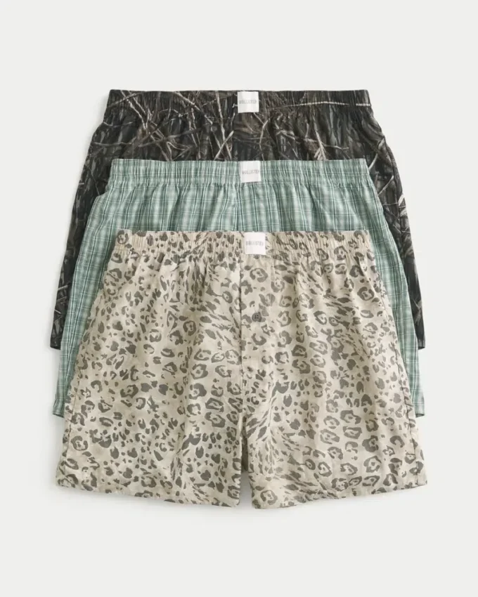 Cotton Boxer Shorts 3-Pack