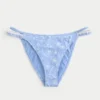 Crochet-Style Mixed High-Leg Cheeky Bikini Bottom